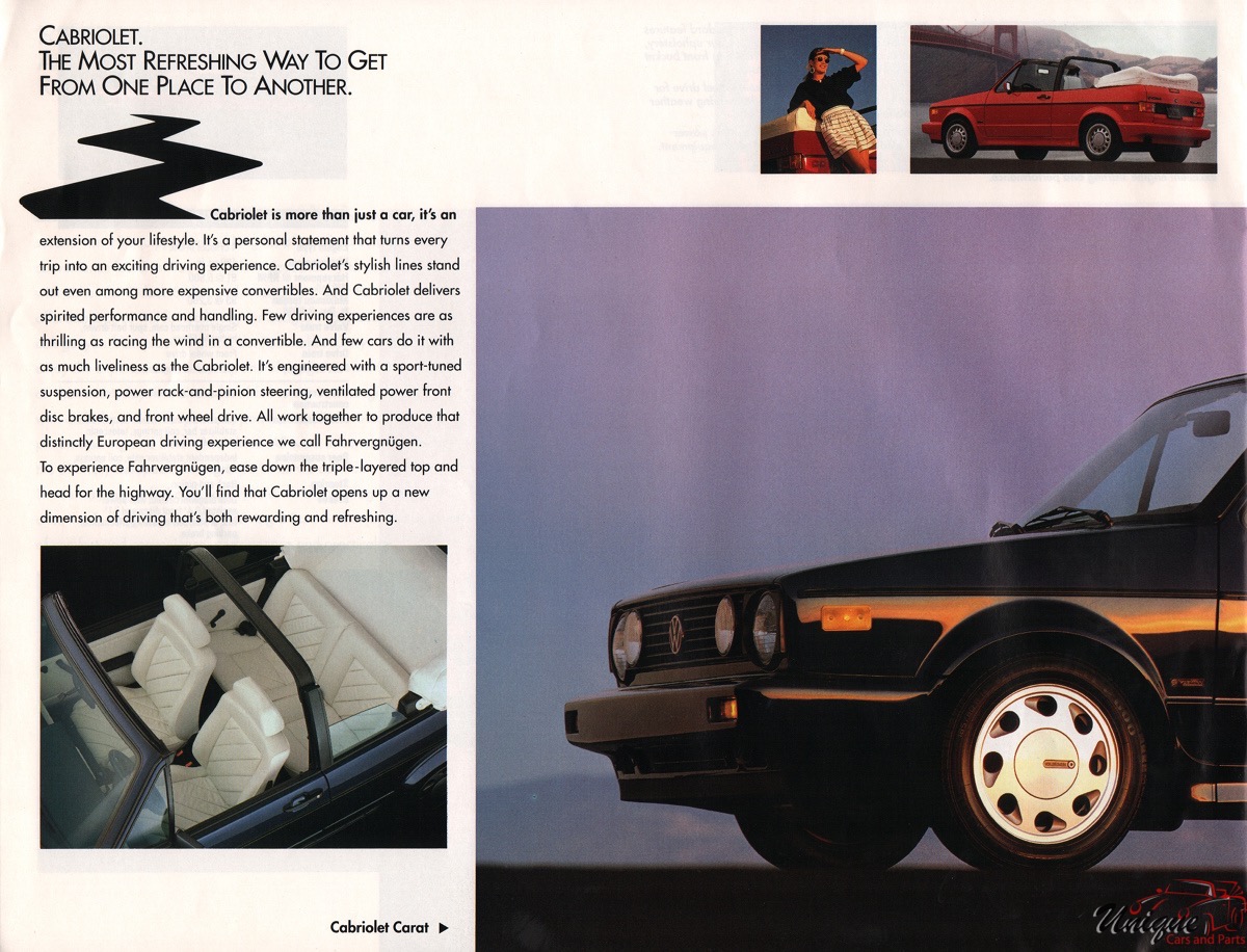 1991 VW Full Line Brochure Page 18